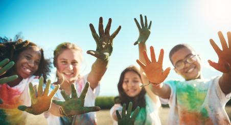 Jeunes peinture