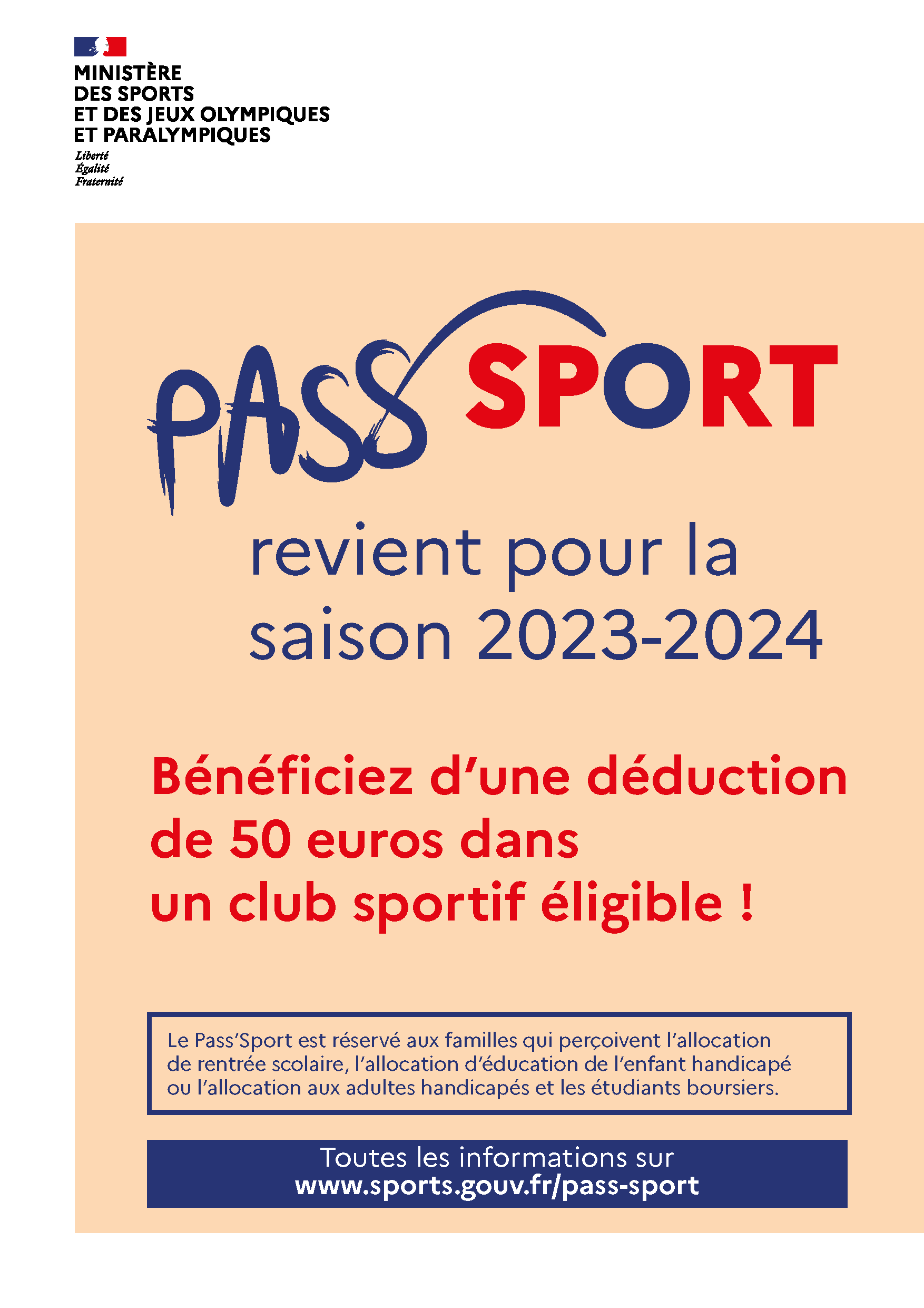 Affiche dispositif Pass'Sport