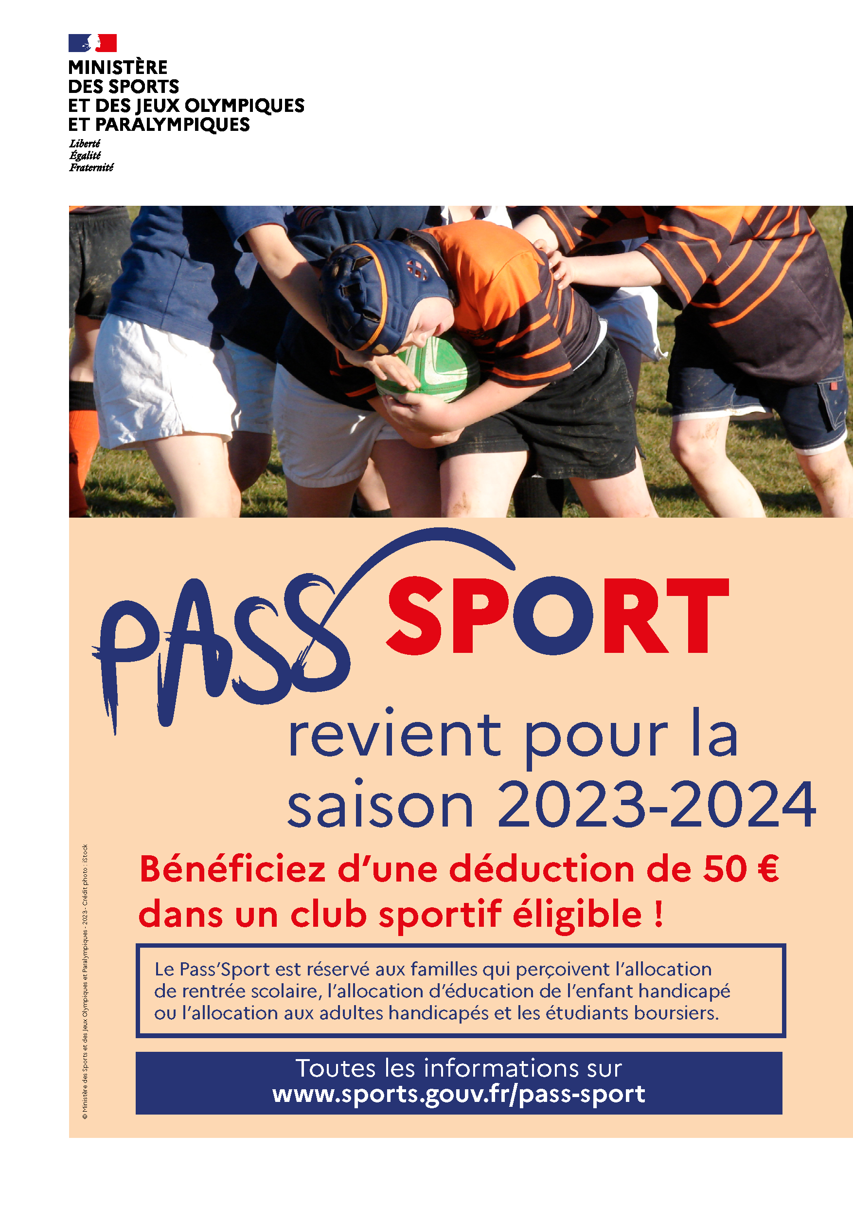 Affiche dispositif Pass'Sport 2023